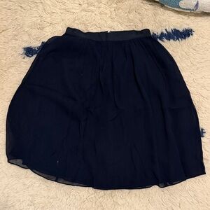 J. Crew Dark Blue A-Line Skirt